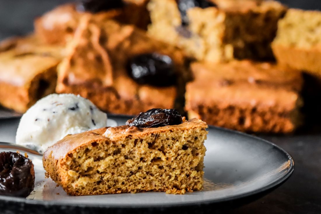 California Prunes and Peanut Butter Traybake DelicioUS!