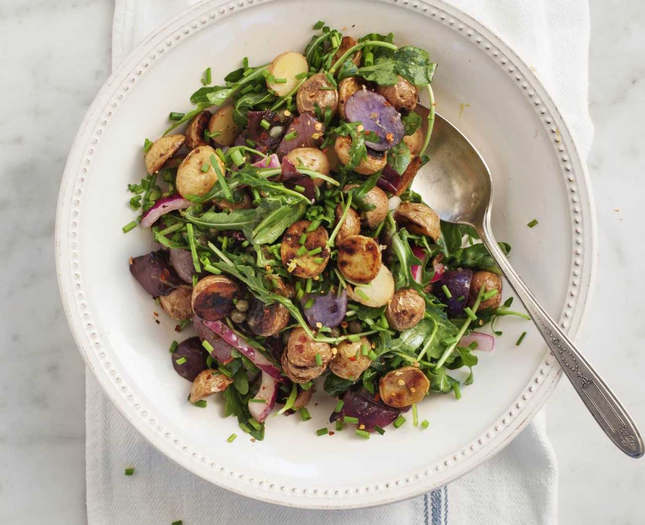 Grilled Potato and Arugula Salad – DelicioUS!