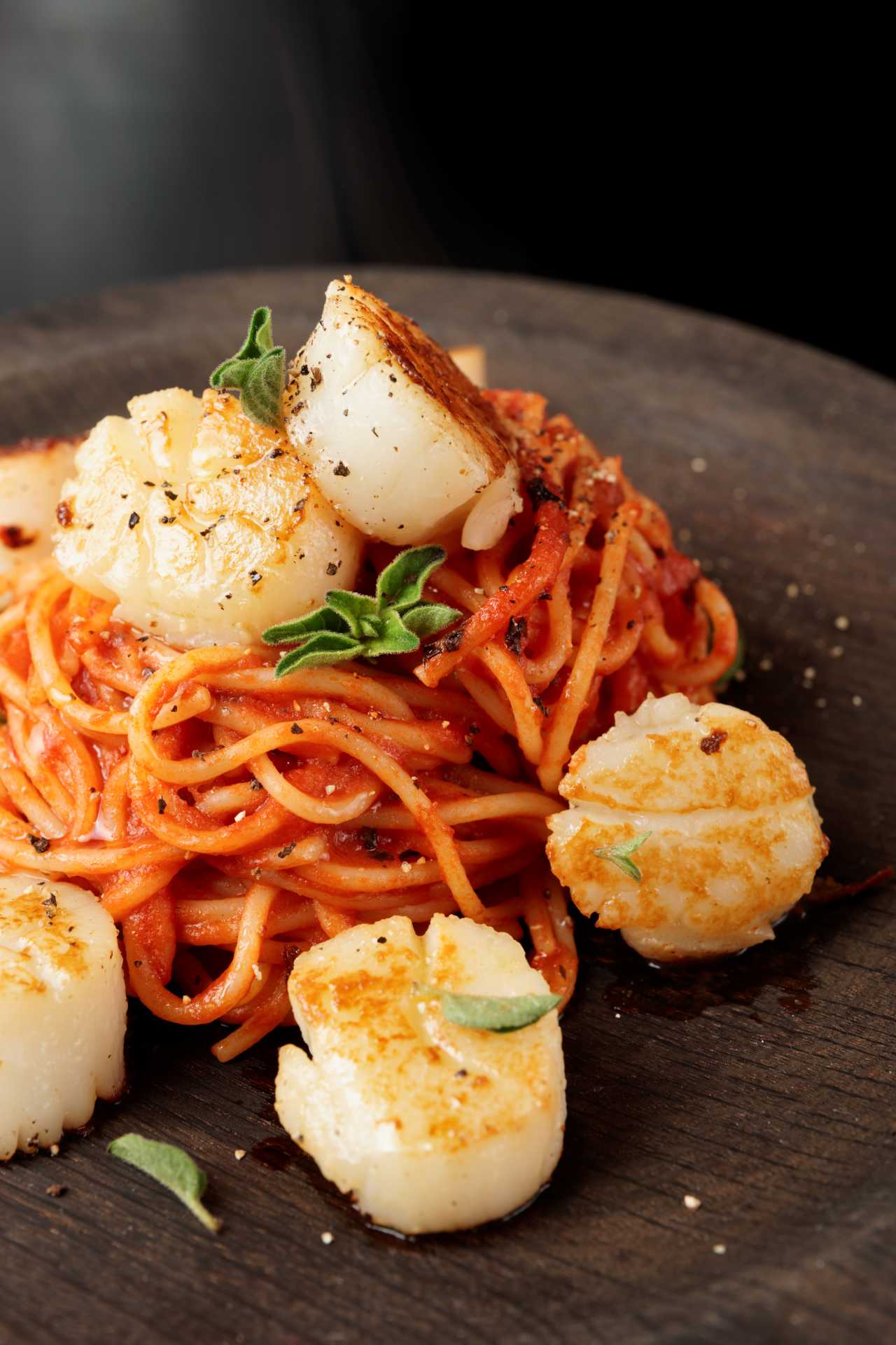 Scallops Pasta with “Romesco” Sauce DelicioUS!
