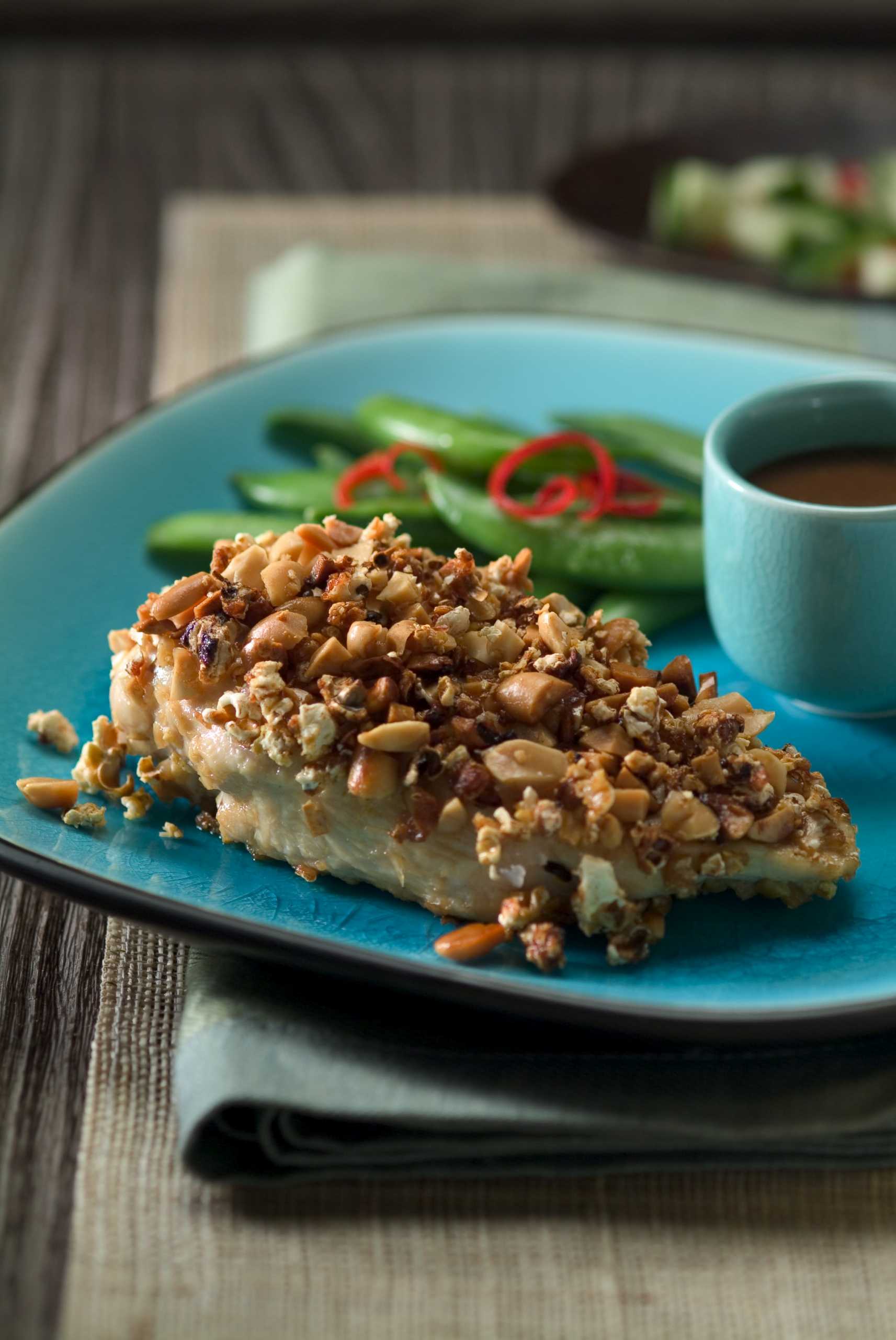 Thai Peanut and Popcorn Crusted Chicken DelicioUS!