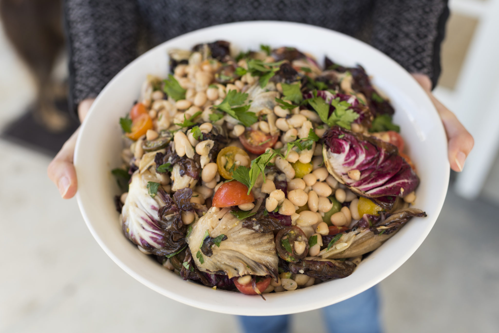Grilled Radicchio and Cannellini Bean Salad – DelicioUS!