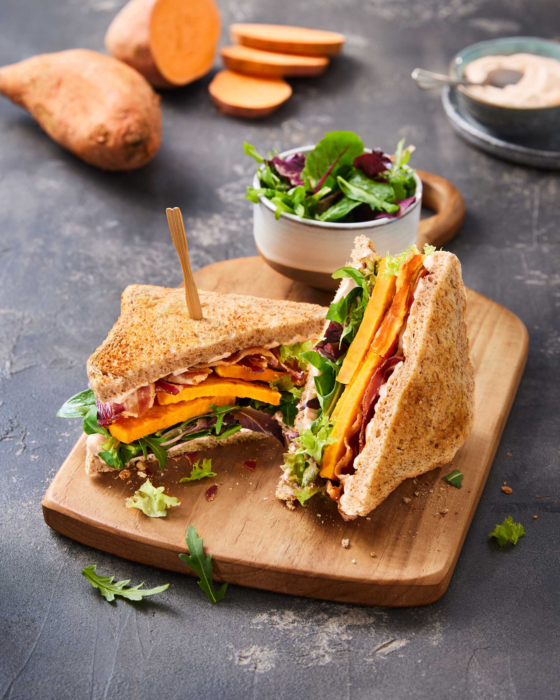 Sweet Potato Club Sandwich – DelicioUS!