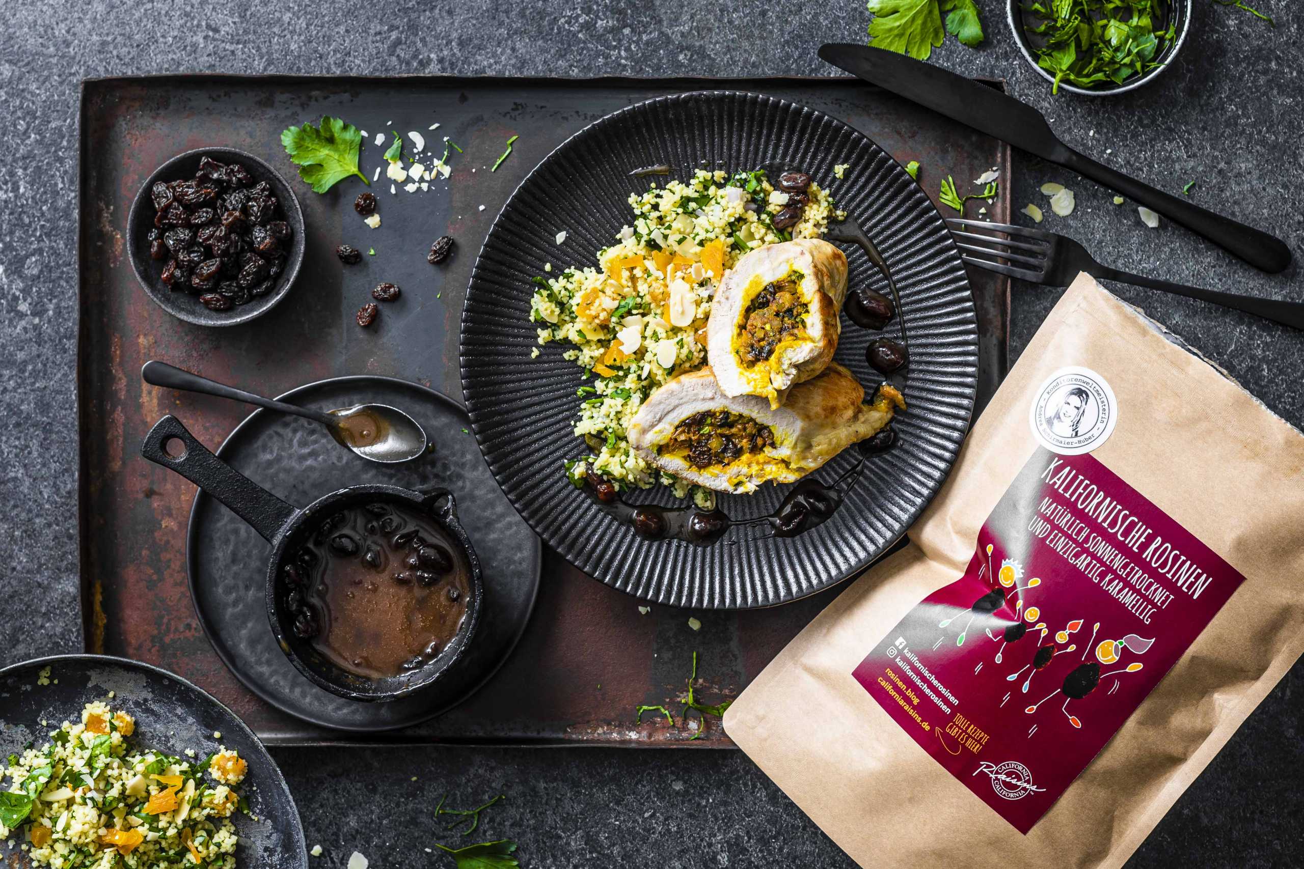 Raisin Saffron Chicken with Taboulé – DelicioUS!