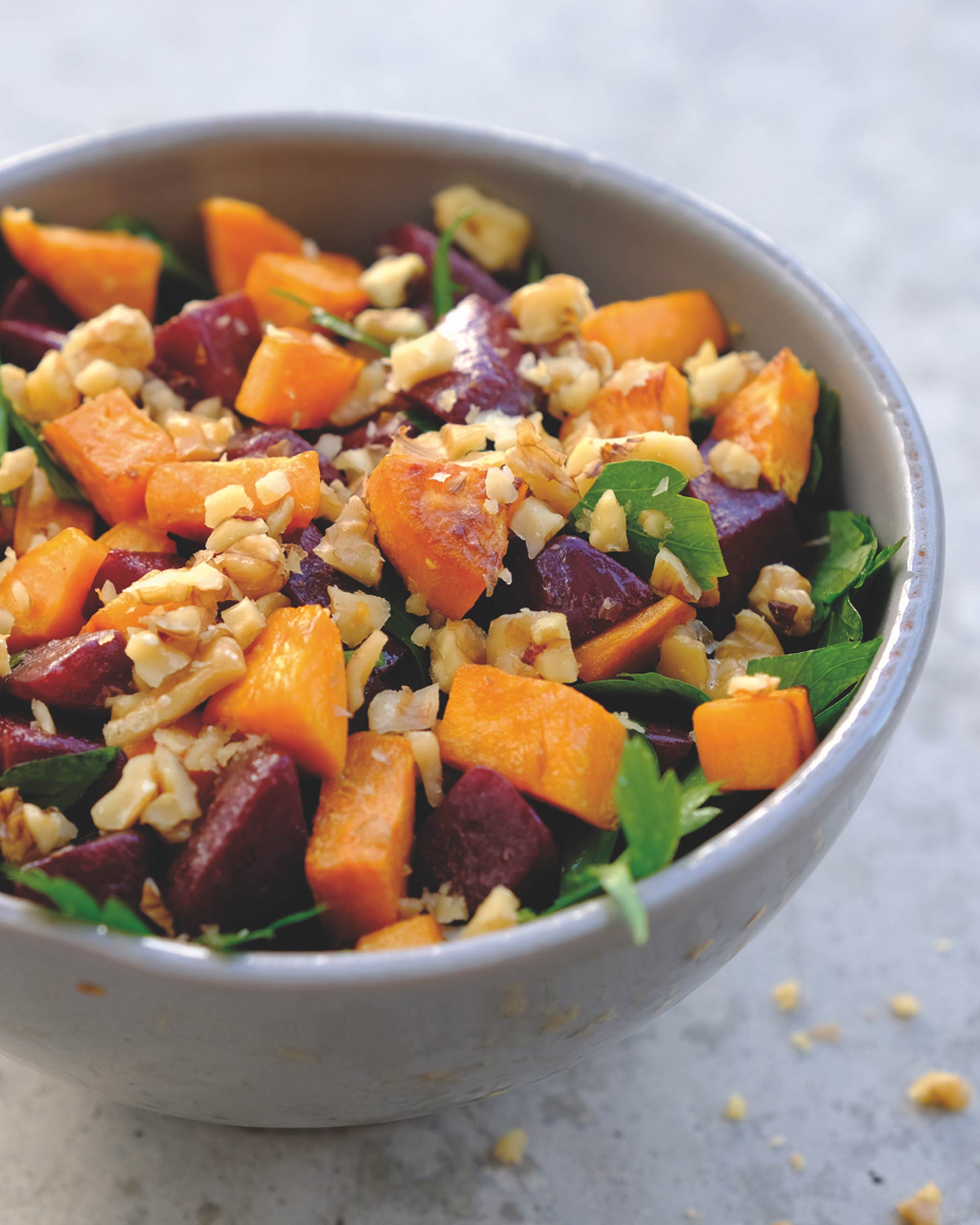 Sweet Potato with Beetroot and Walnuts DelicioUS!