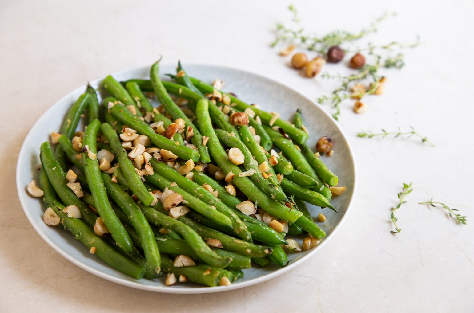 Green Beans with Hazelnuts and Thyme DelicioUS!