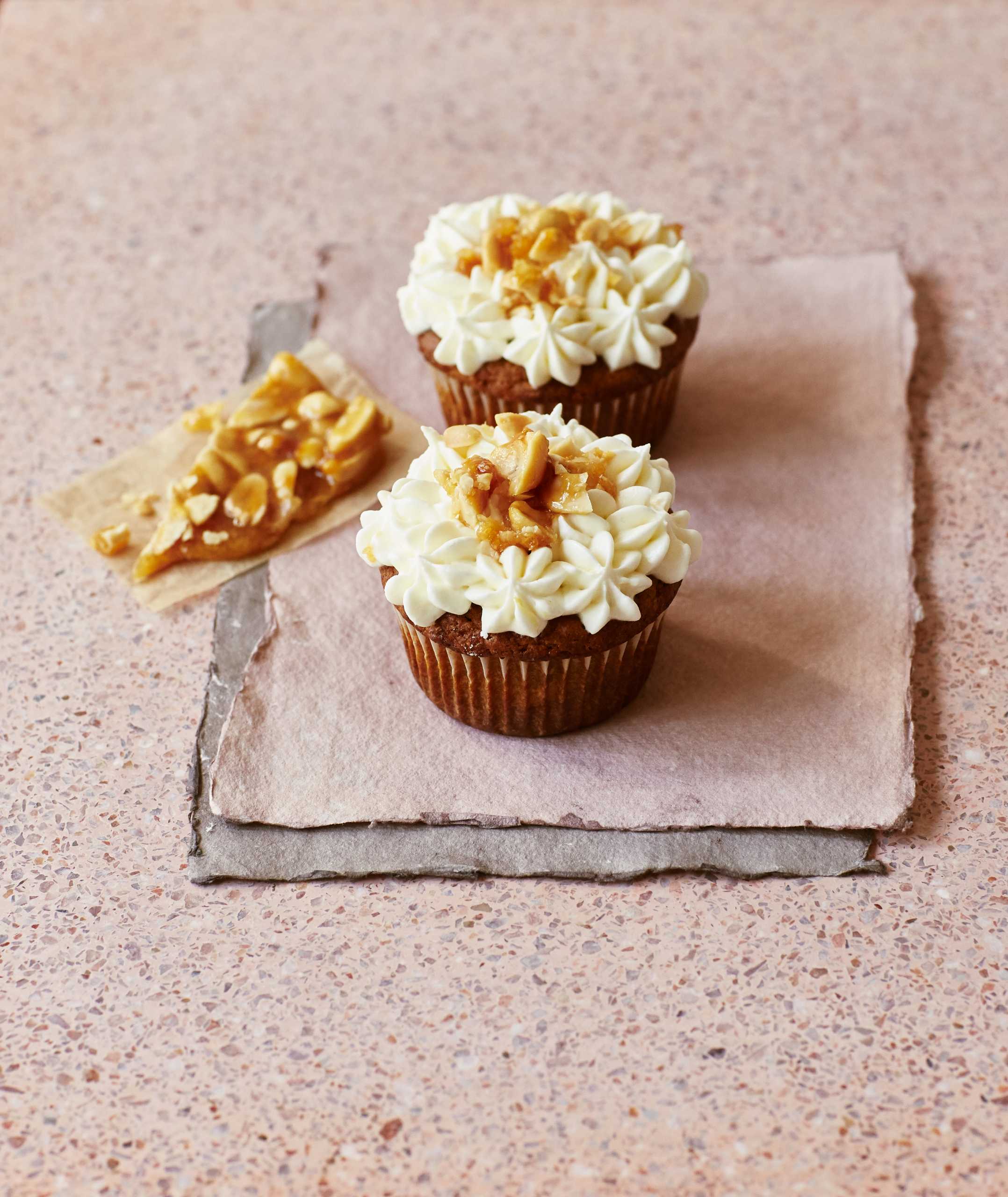 Sweet Potato Cupcakes with Peanut Brittle – DelicioUS!