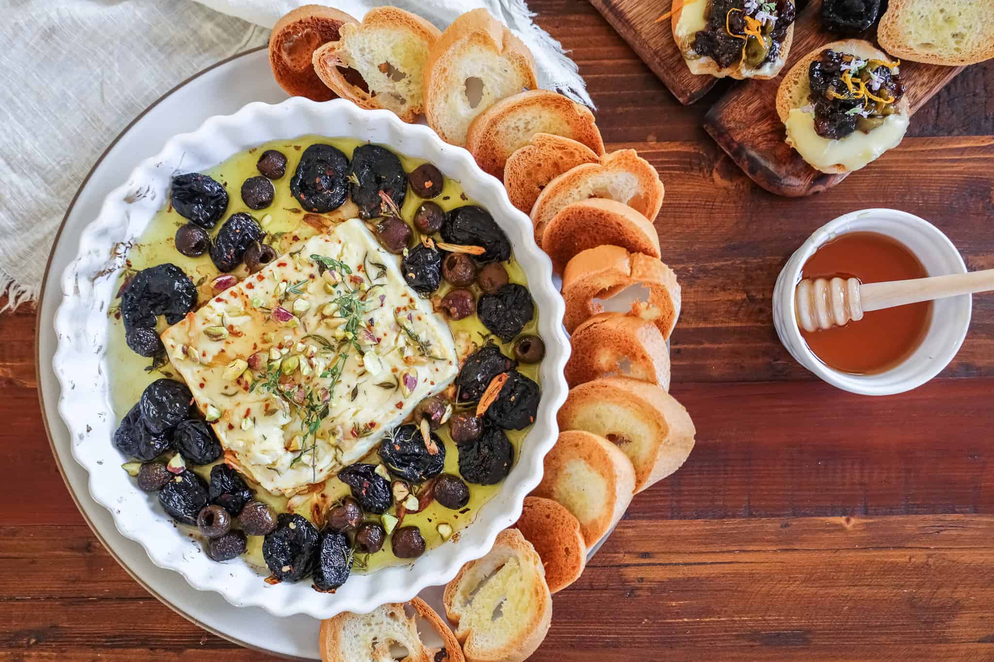 Easy Baked Feta with Prunes + Pistachios – DelicioUS!